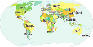 National Stereotypes in a word